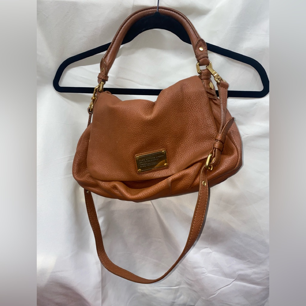 Marc By Marc Jacobs Classic Q Lil Ukita Shoulder Bag Rare British Tan